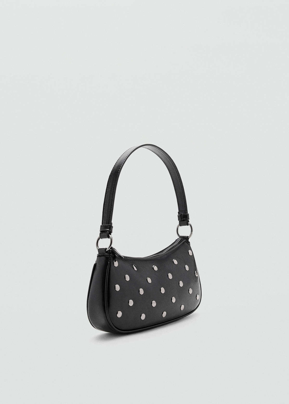 Studded shoulder bag — Black