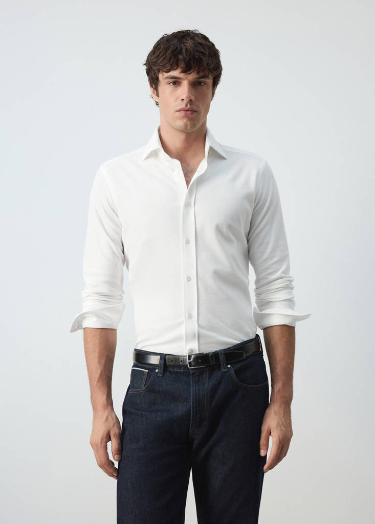 100% cotton slim-fit shirt - thumbnail 2