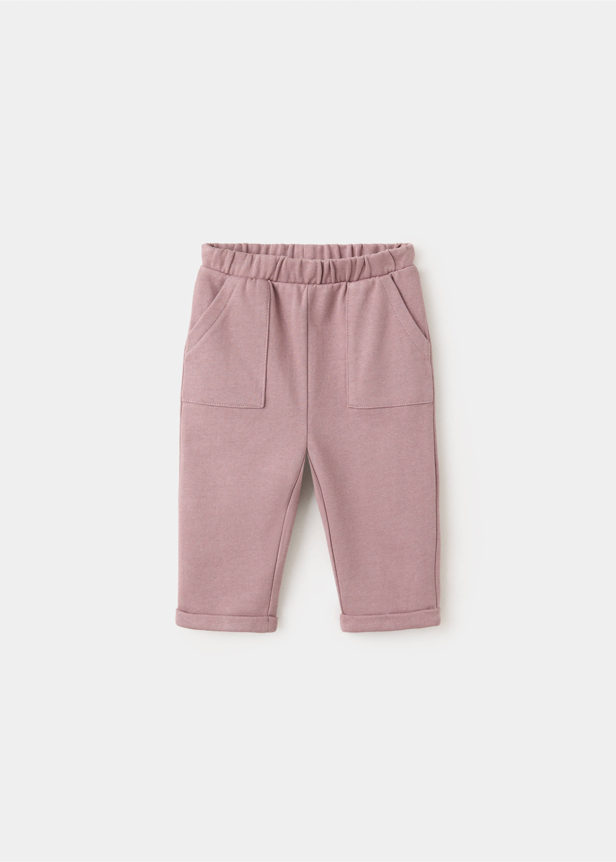 Cuffed jogger trousers - Article without model, Burgundy. Ref: 37035988-00.