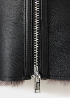 Double-faced faux-leather jacket — Black 6