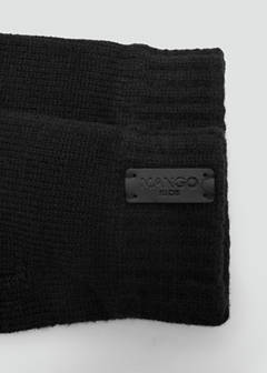 Ribbed-knit gloves with ribbed cuffs — Black 2