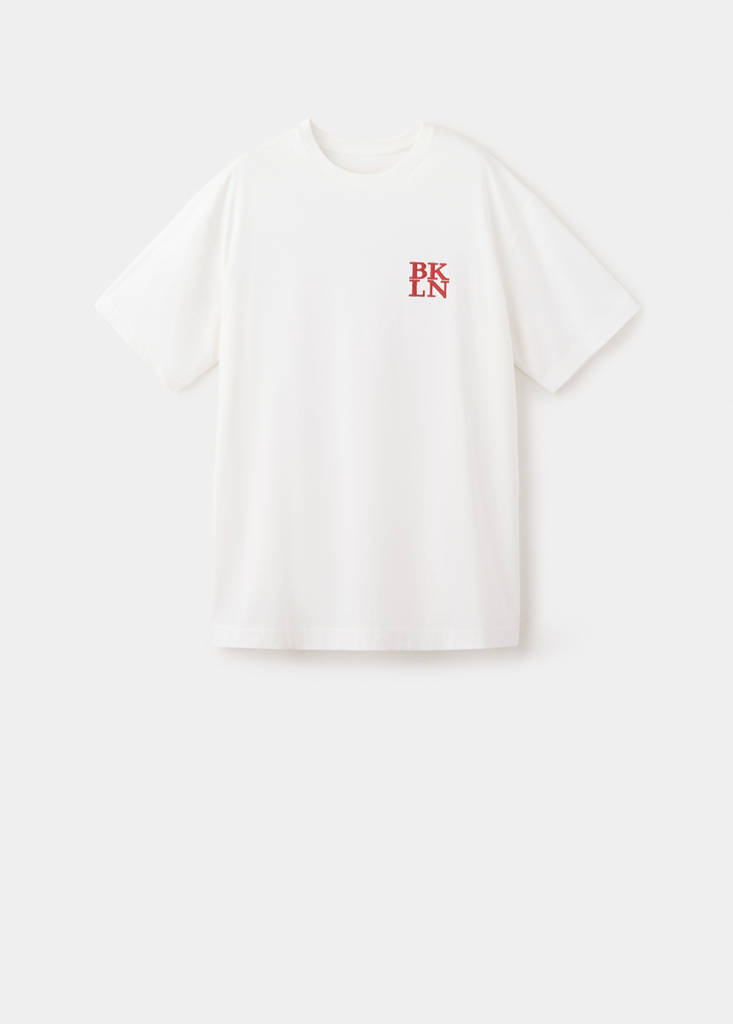 Cotton T-shirt with print detail - thumbnail 4