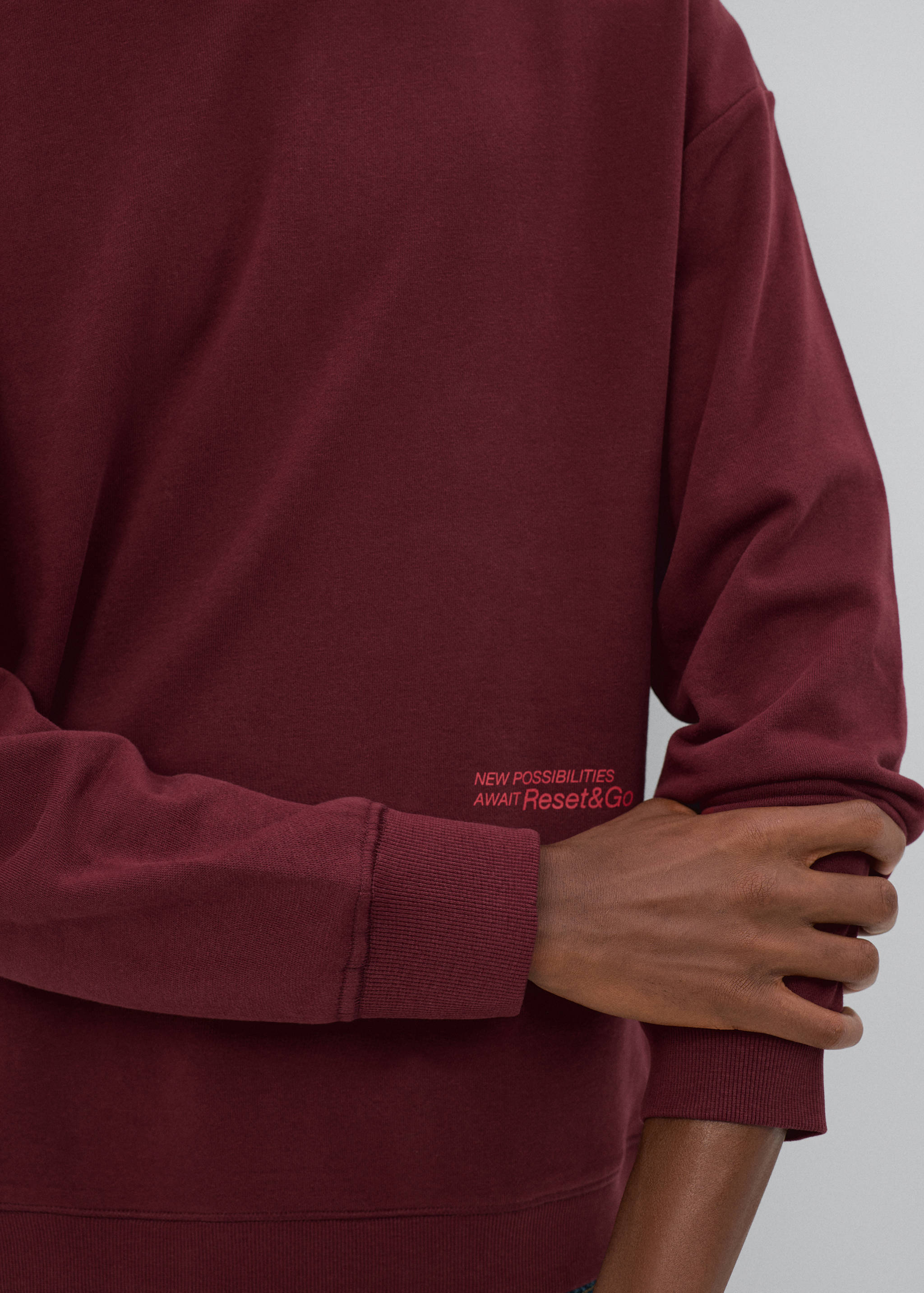 Printed cotton sweatshirt - Details of the article 3