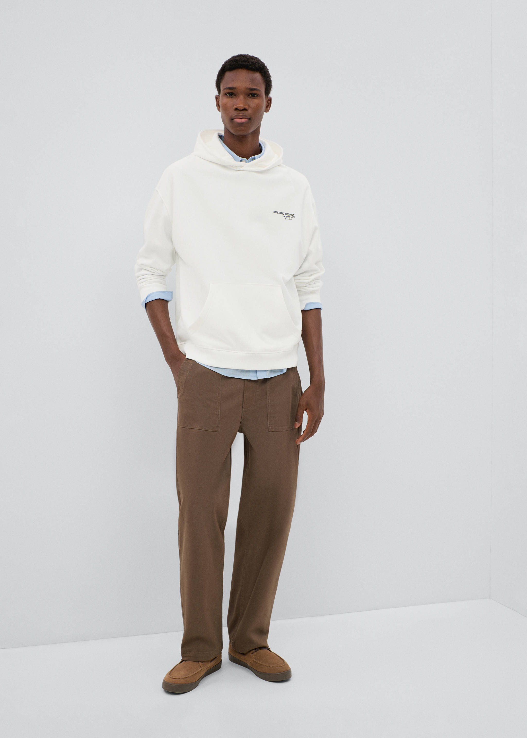 Sweat-shirt coton imprimé - Plan général