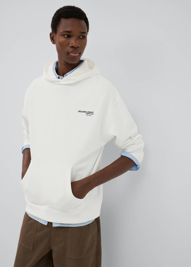 Printed cotton sweatshirt — Off White