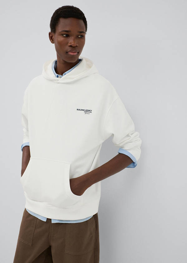 Printed cotton sweatshirt — Off White