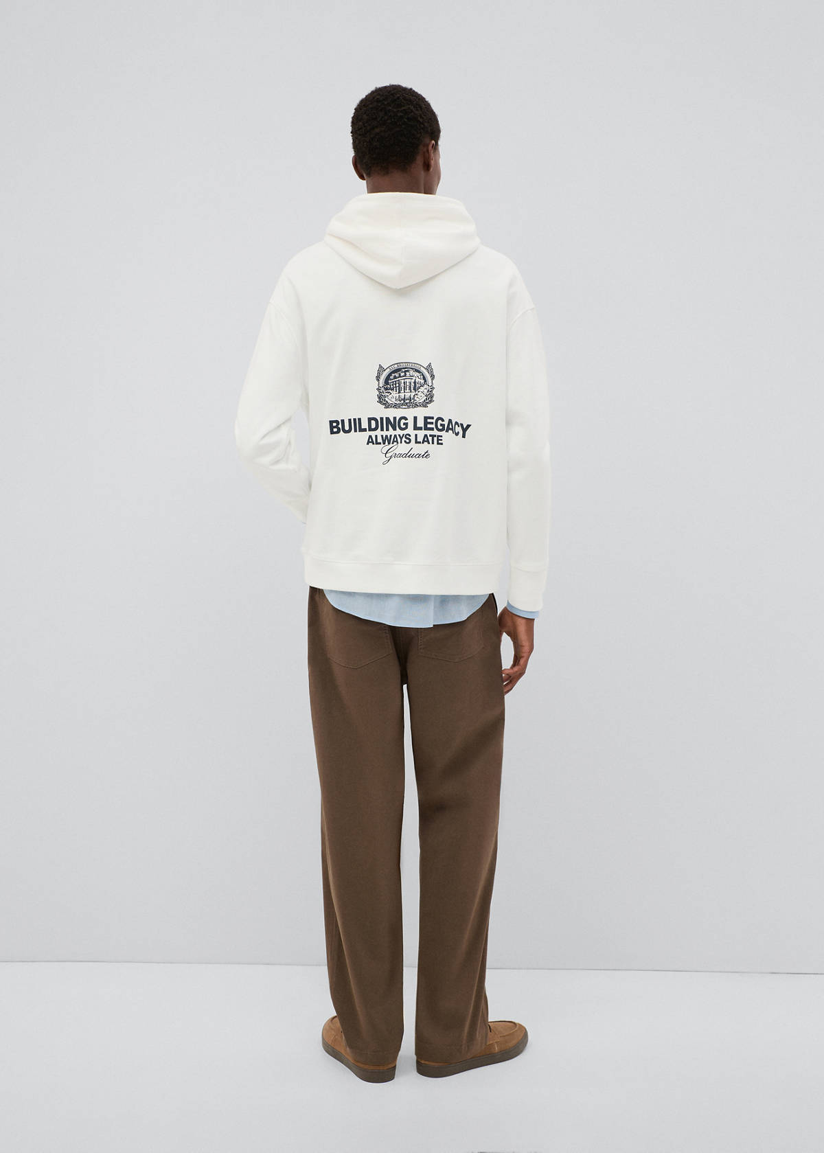 Printed cotton sweatshirt — Off White
