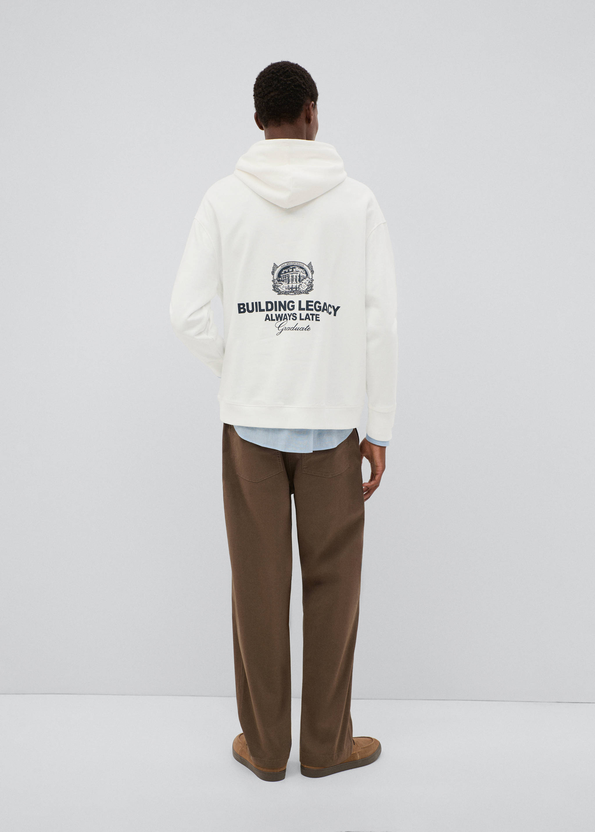 Sweat-shirt coton imprimé - Verso de l’article