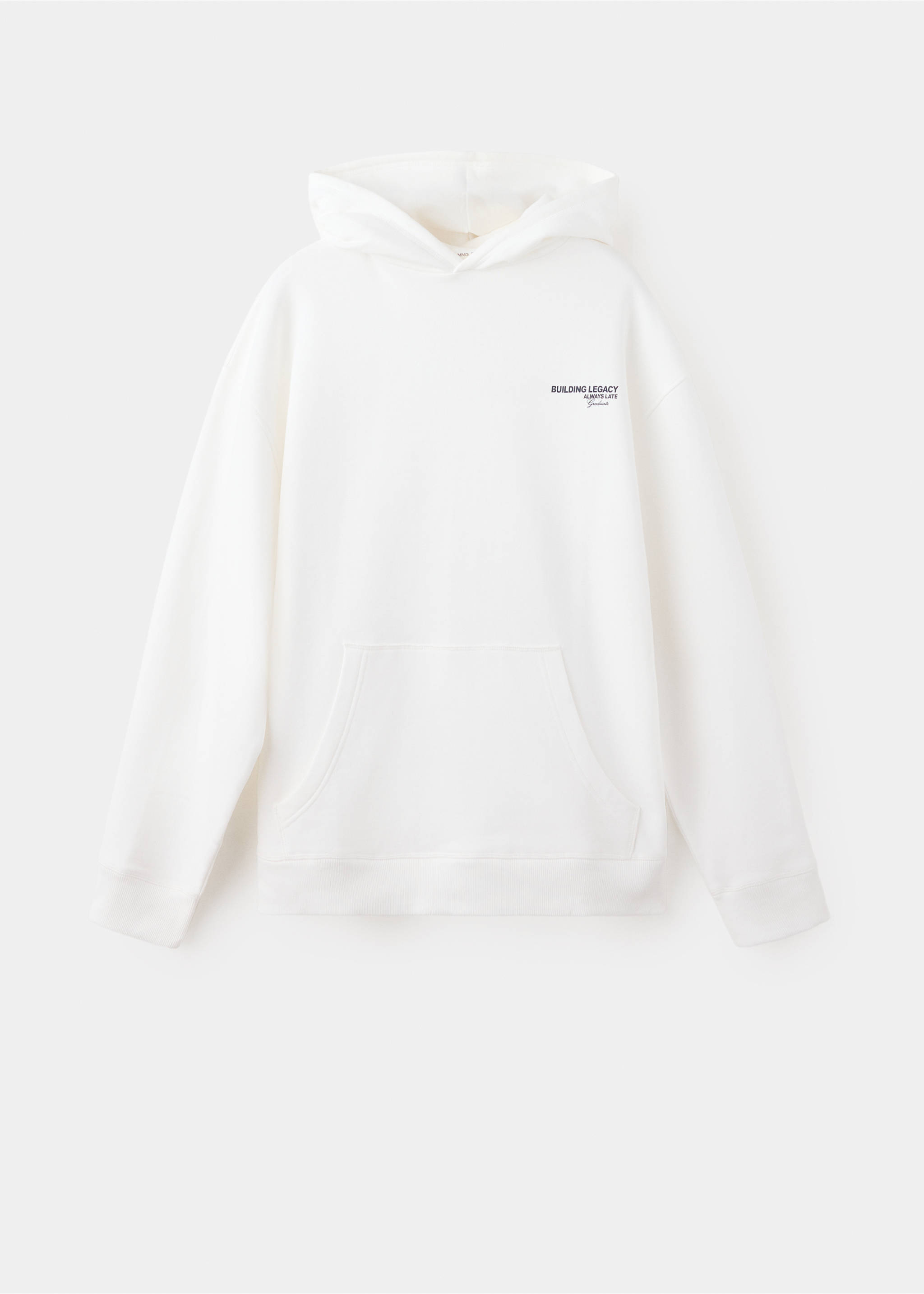 Sweat-shirt coton imprimé - Article sans modèle, Blanc cassé. Ref: 37036005-00.