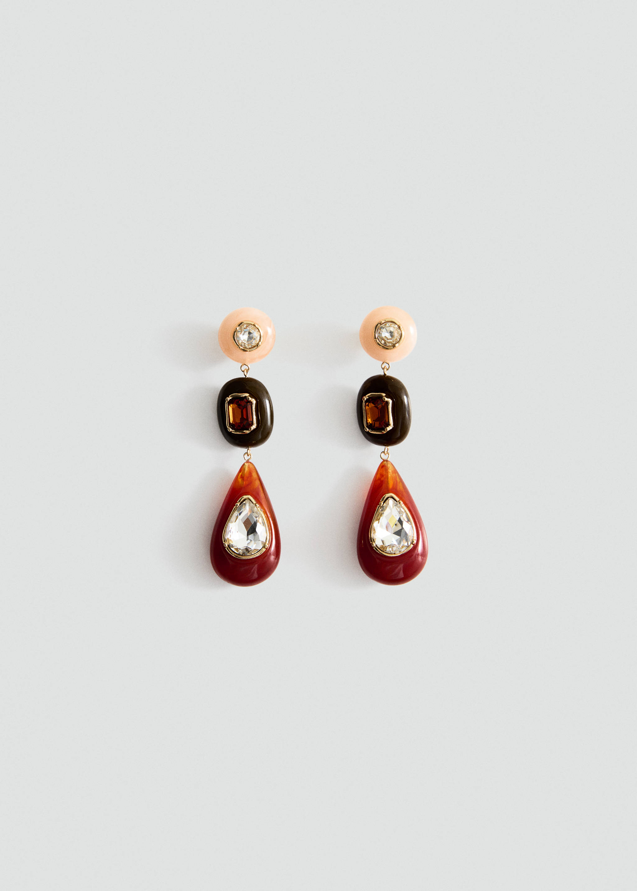 Pendant crystals earrings - Article without model