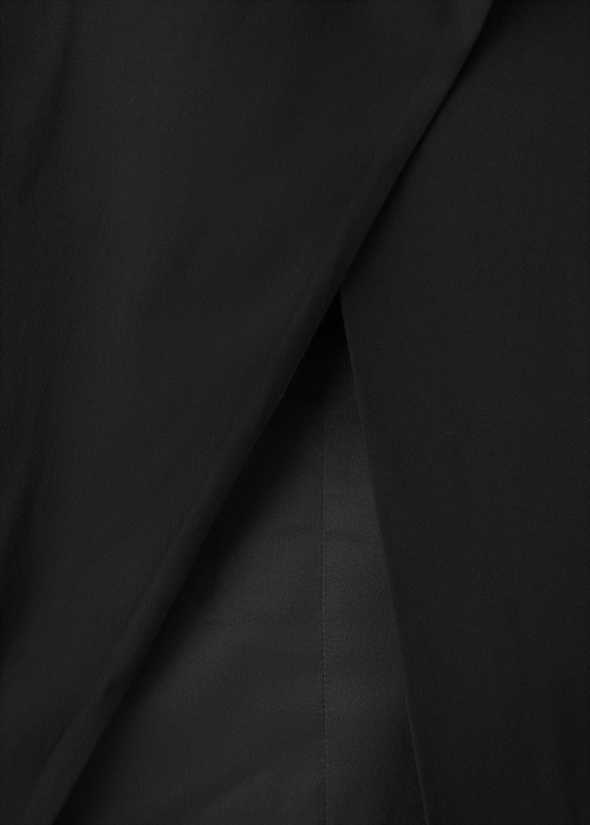 Skirt with slit and ruffle detail - Details of the article 0