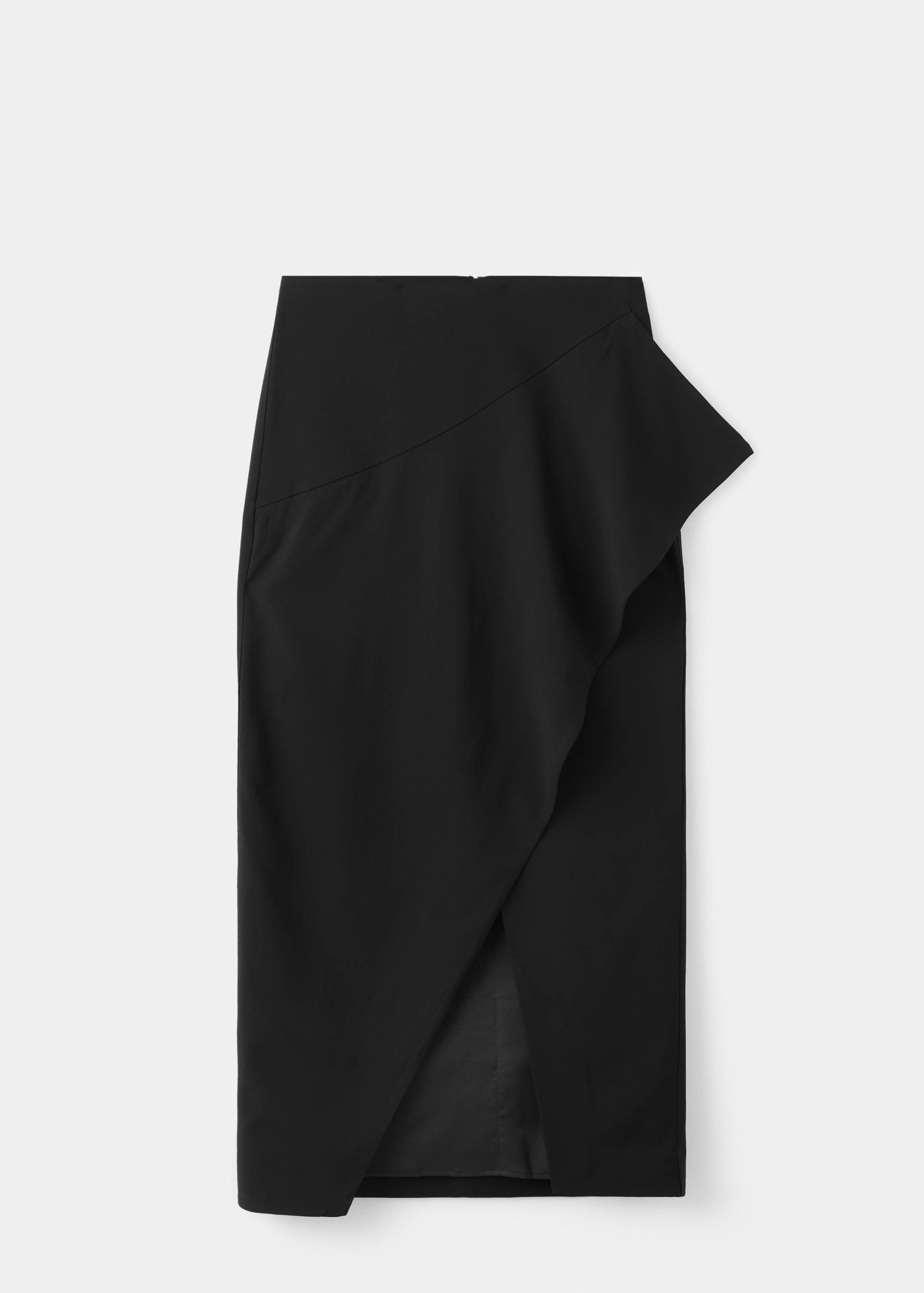 Skirt with slit and ruffle detail - Article without model