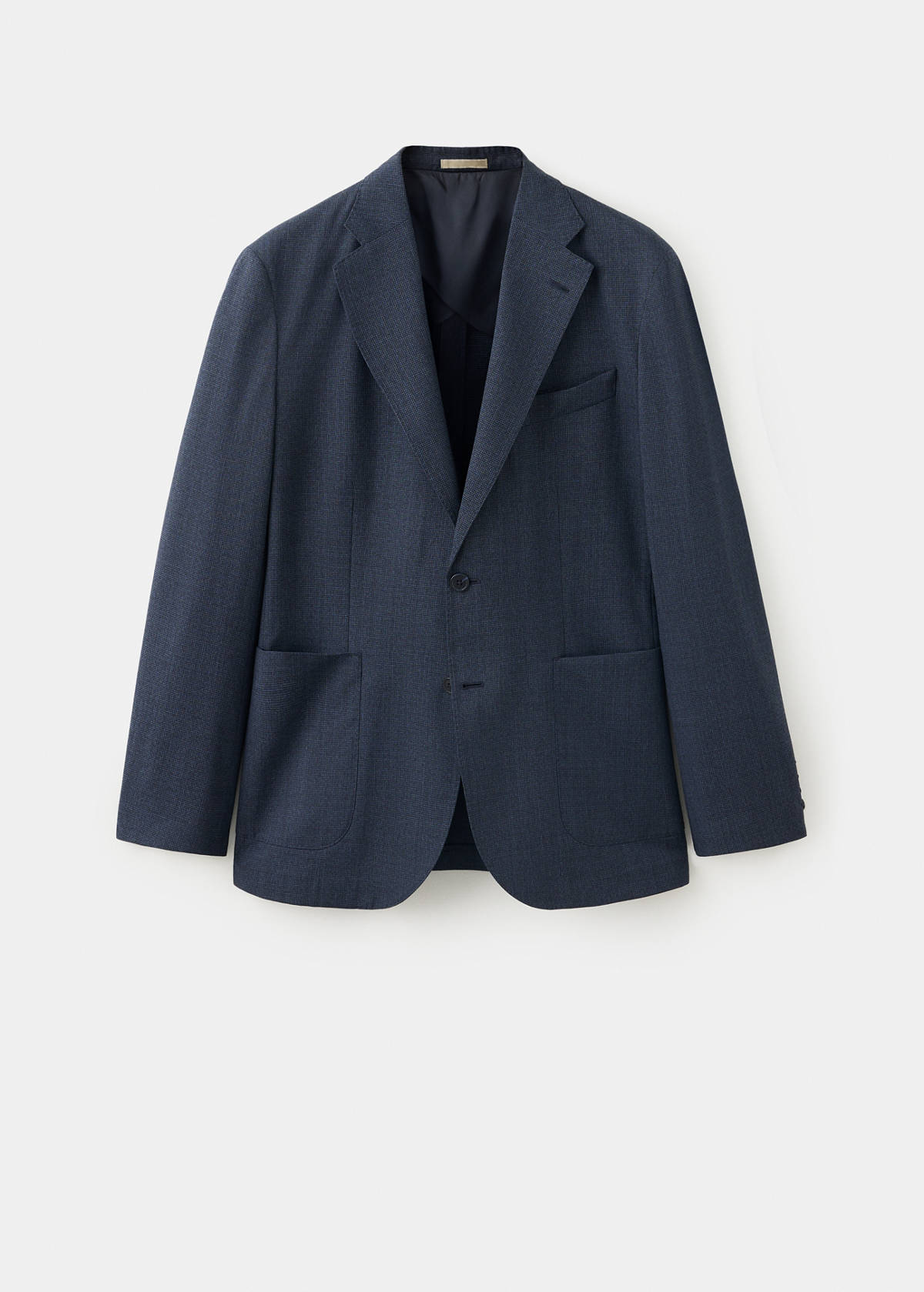 Slim fit wool blend blazer — Navy