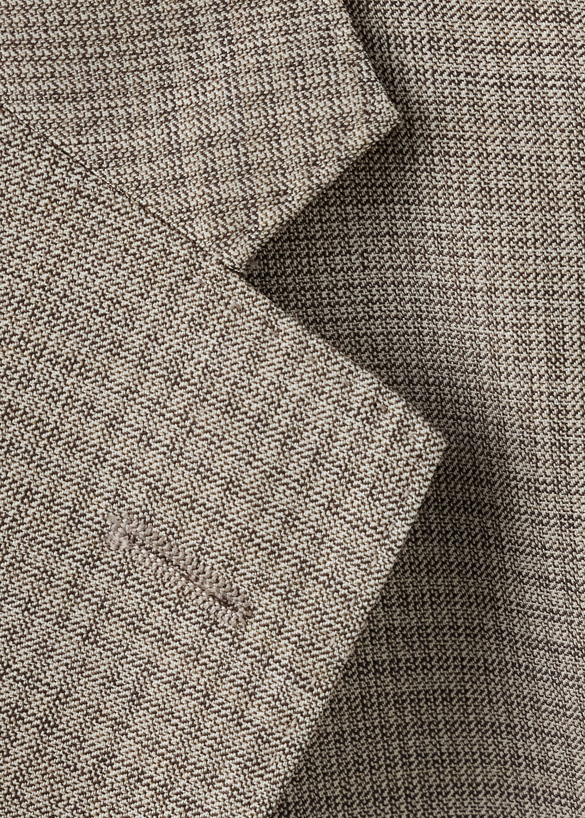 Slim fit wool blend blazer — Beige