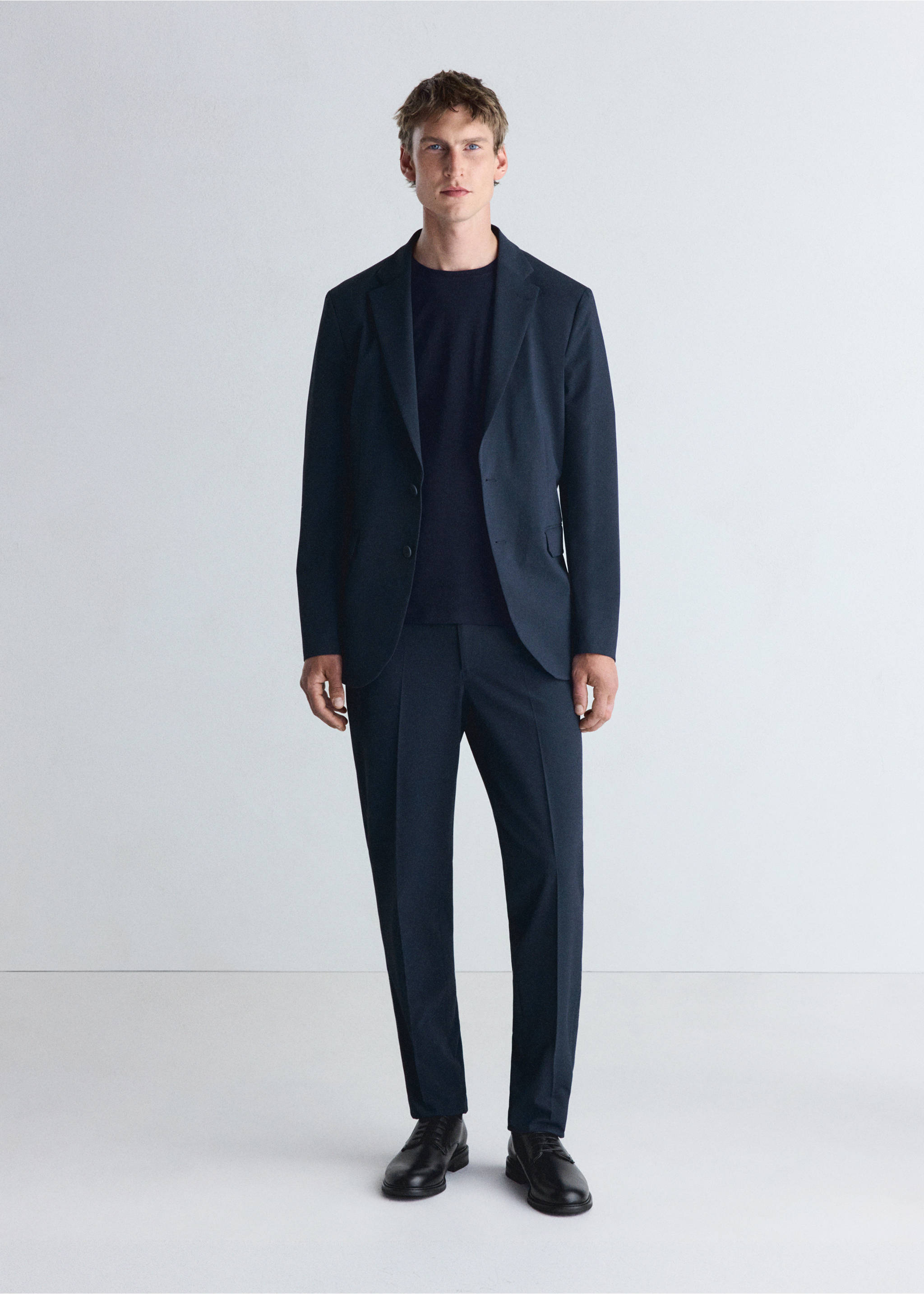 Pantalon thermorégulateur coupe slim - Plan général, Bleu. Ref: 37036325-00.