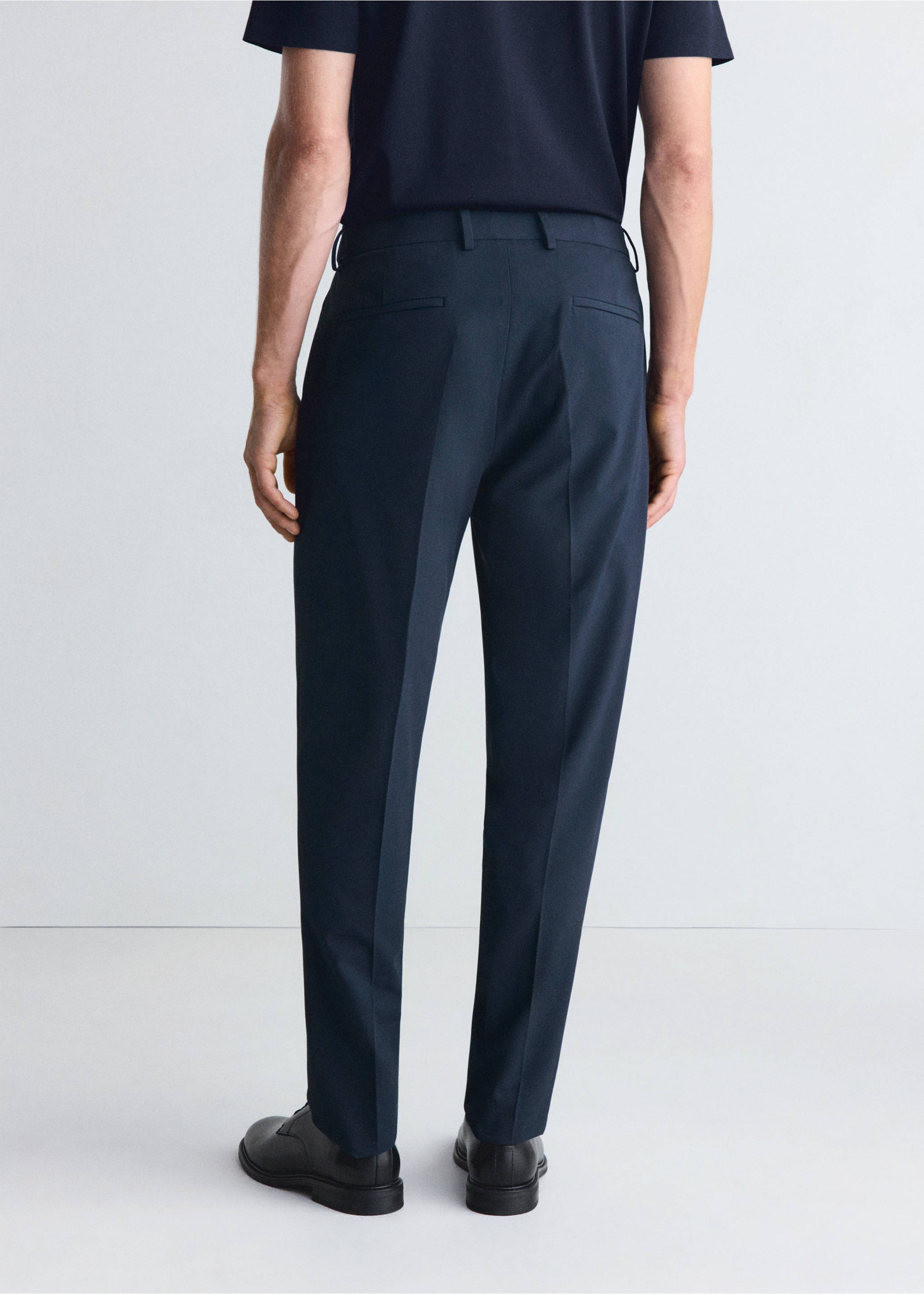 Pantalon thermorégulateur coupe slim - Verso de l’article, Bleu. Ref: 37036325-00.