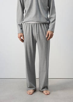 Long cotton pyjama pack — Grey 4