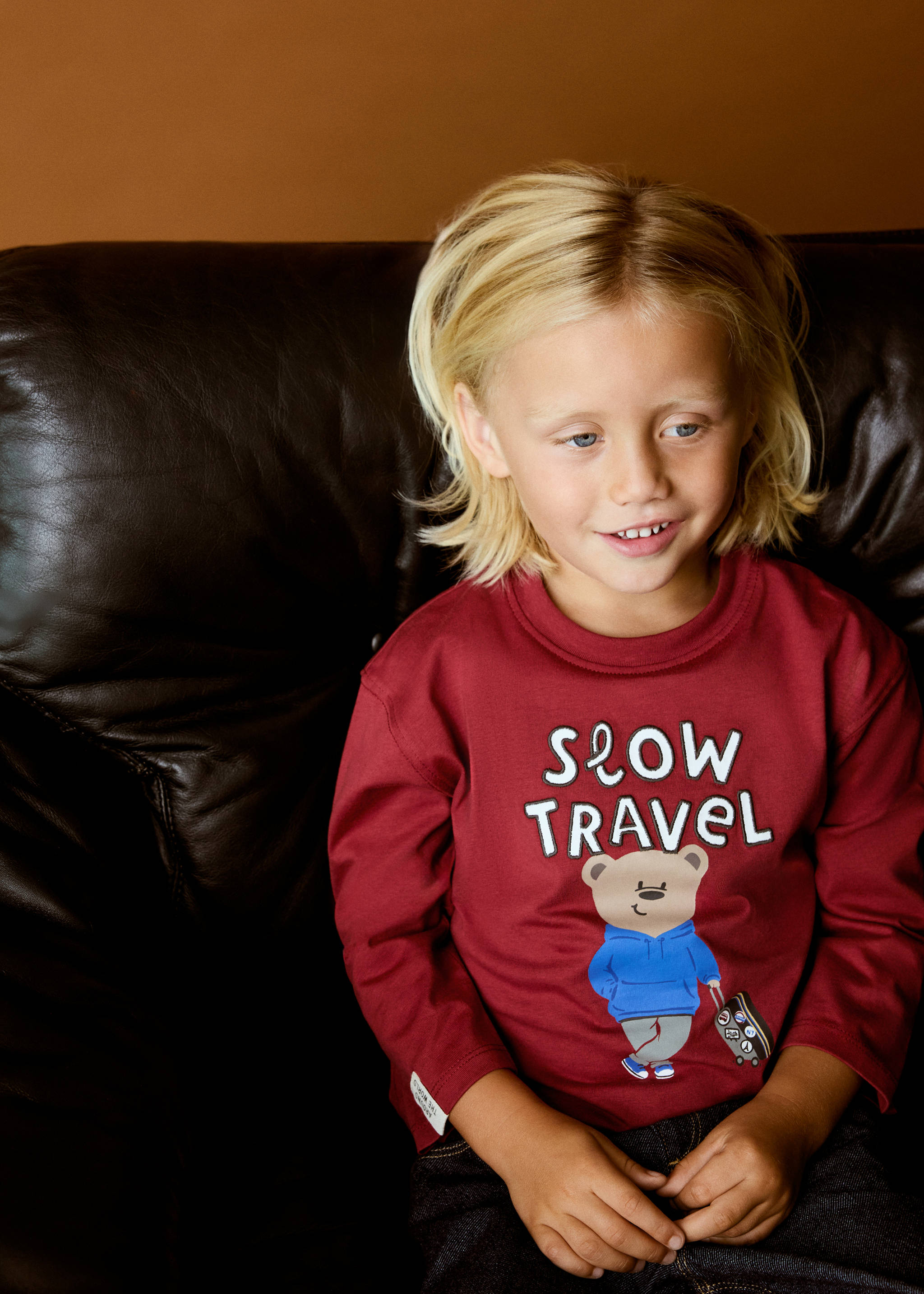 T-shirt manches longues imprimé - Plan général
