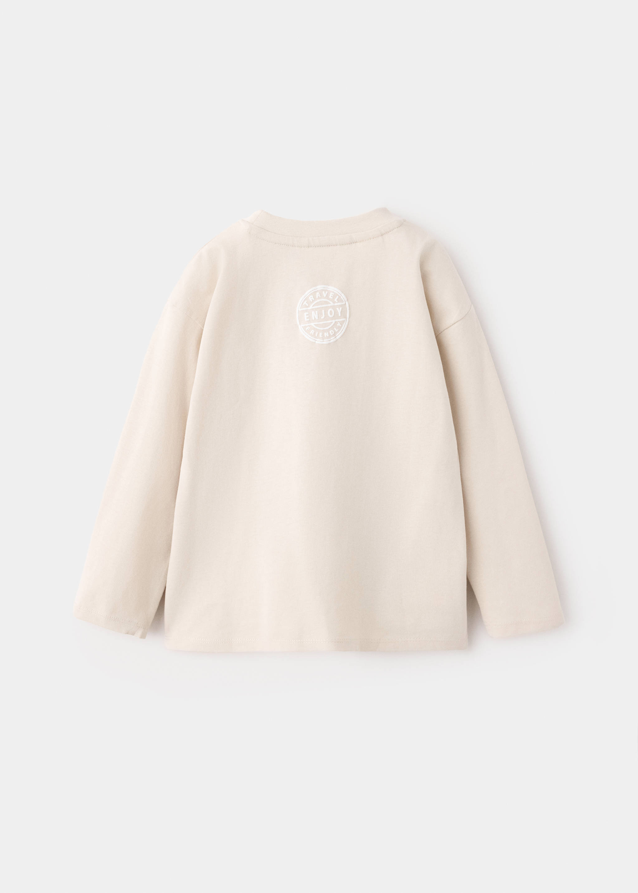Sweat-shirt coton imprimé - Verso de l’article