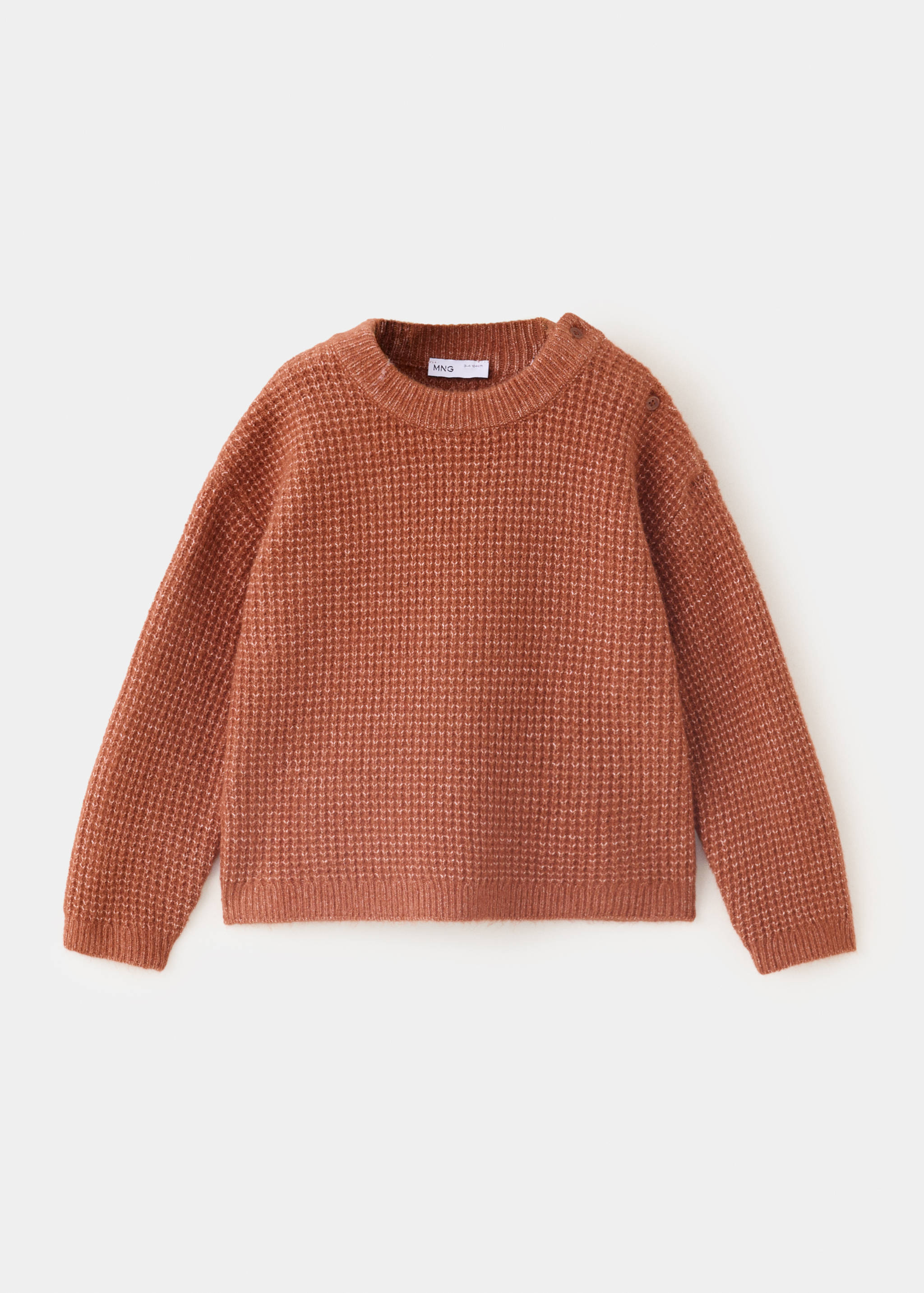 Textured knit sweater - Article without model