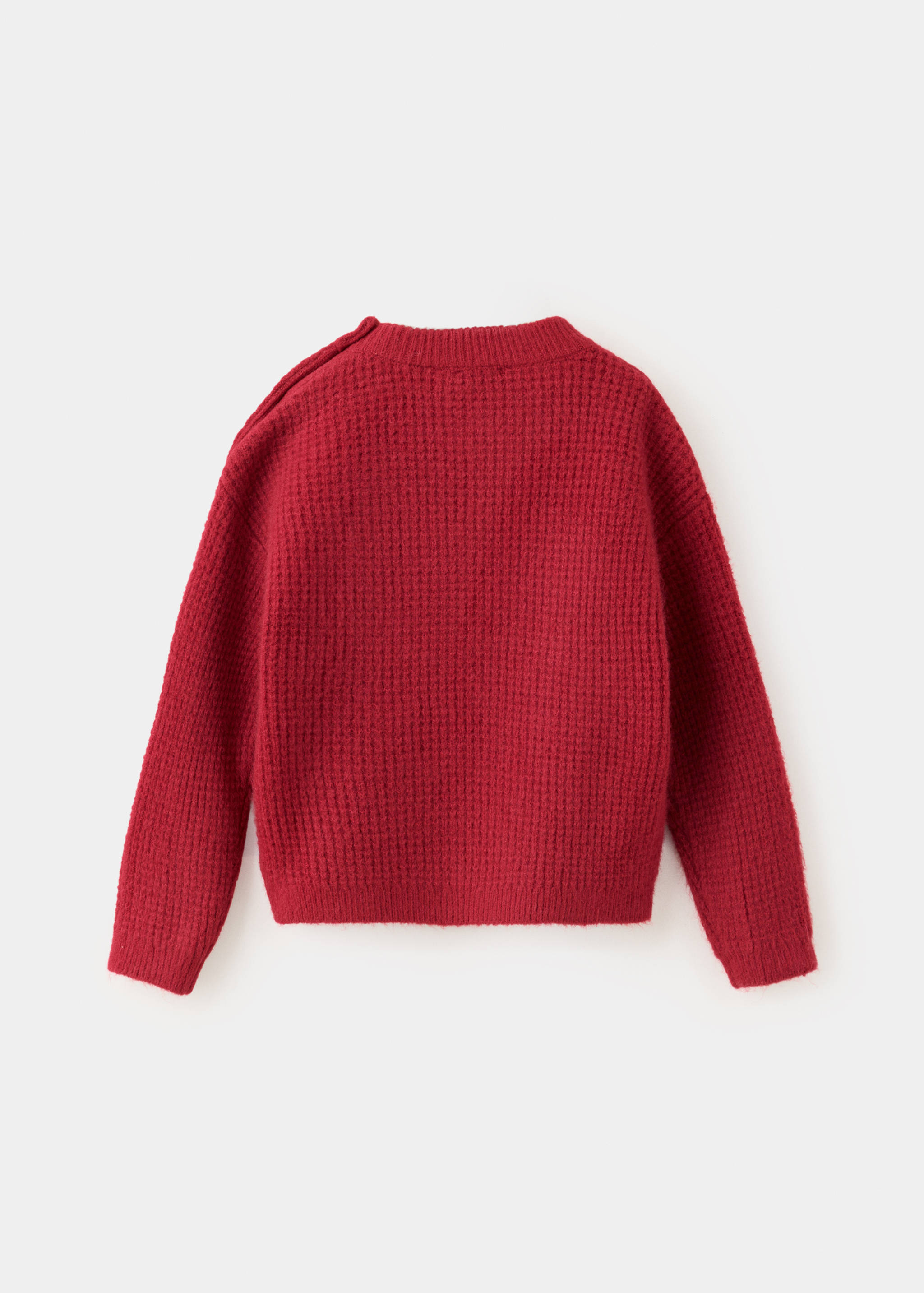 Textured knit sweater - Reverse of the article