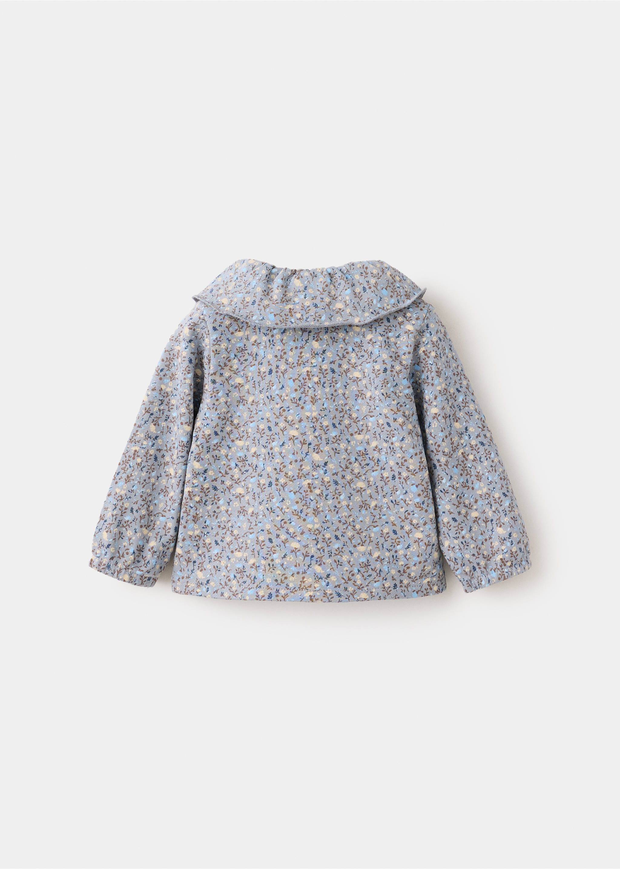 Floral print sweatshirt - Reverse of the article, Blue. Ref: 37036338-00.