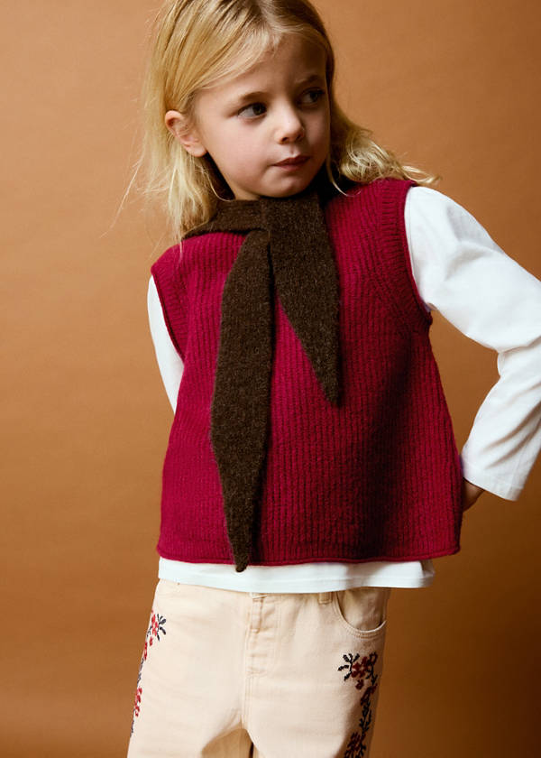 Ribbed jersey jacket — Red