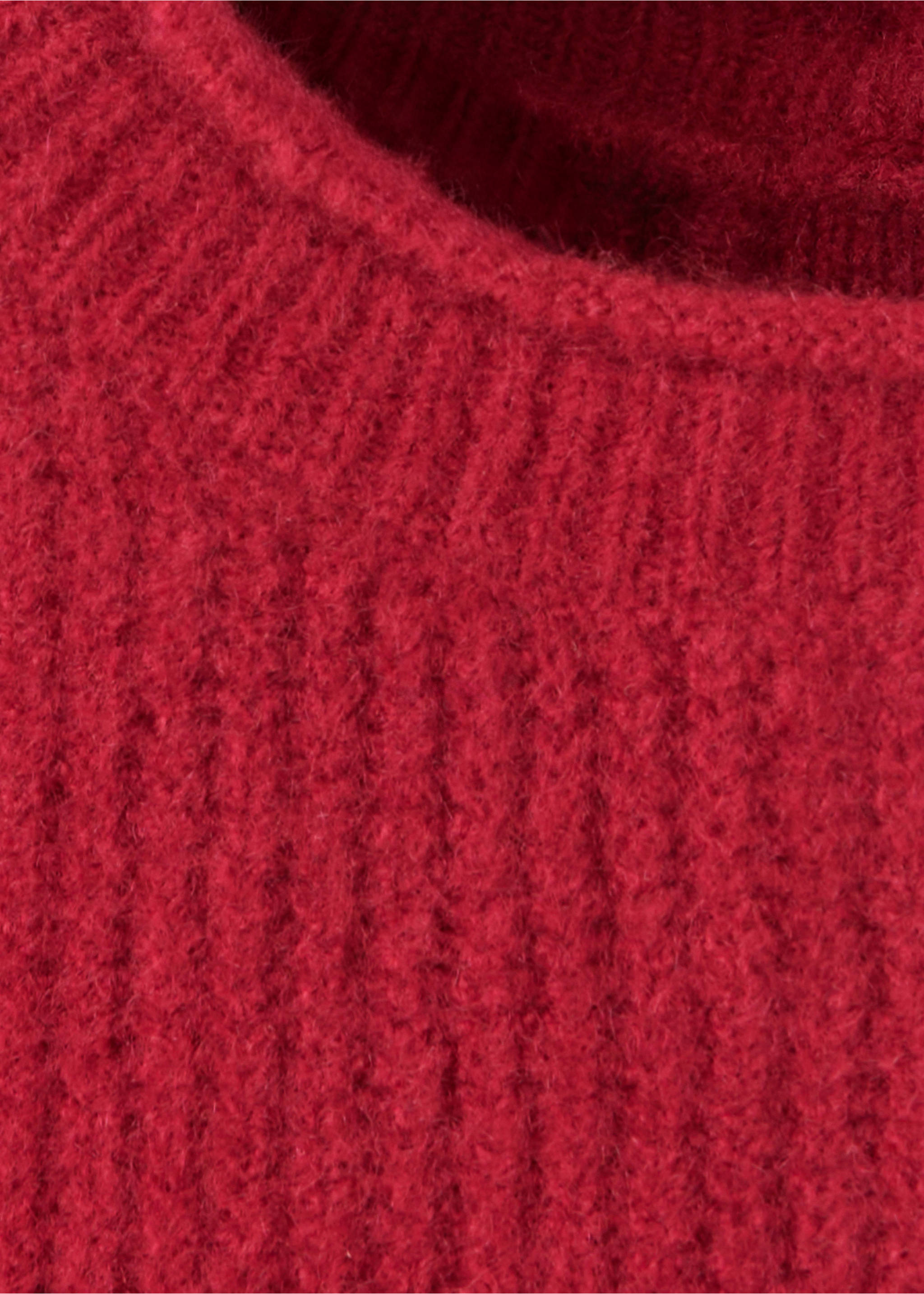 Ribbed jersey jacket - Details of the article 8, Red. Ref: 37036339-00.