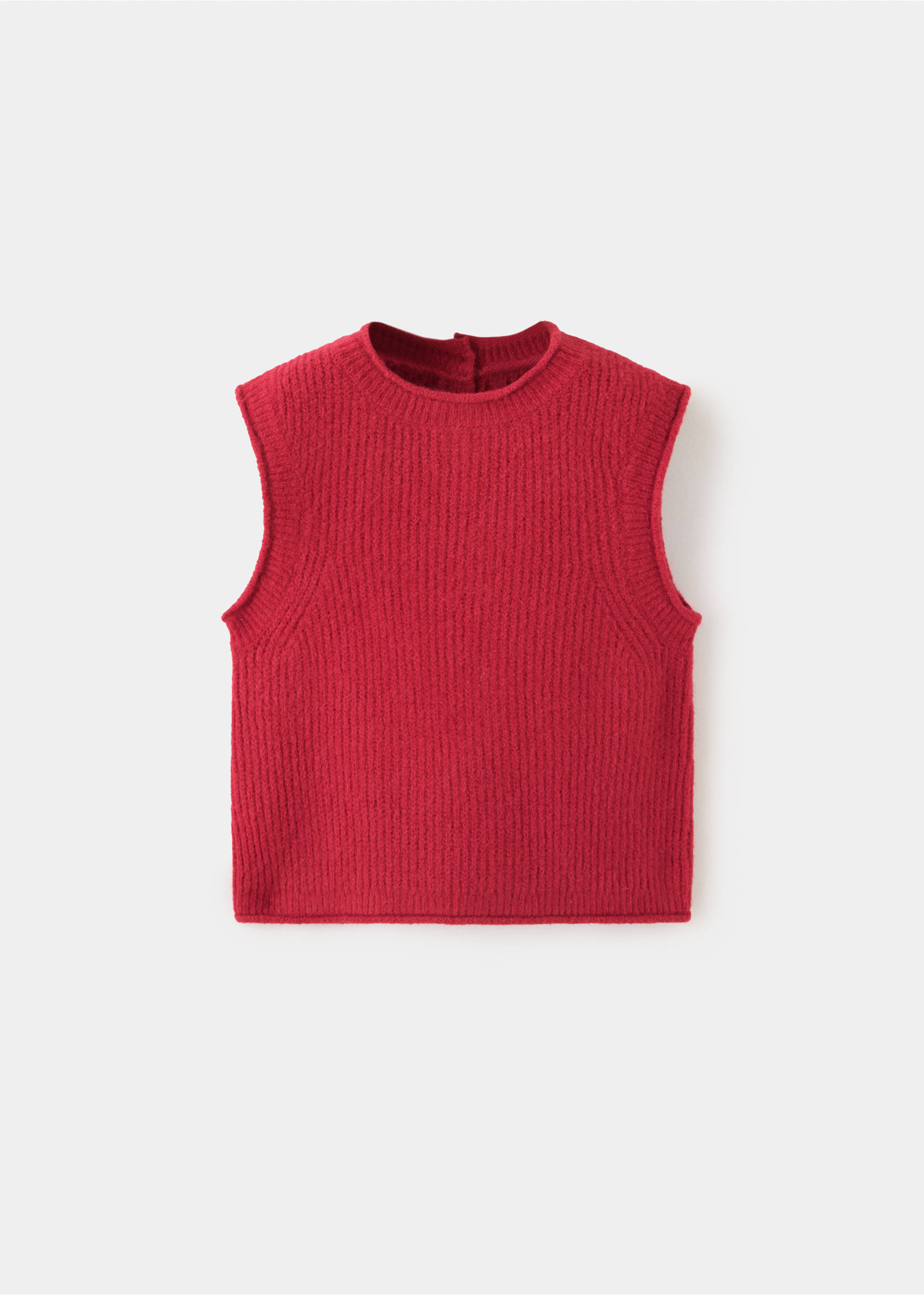 Ribbed jersey jacket - Article without model, Red. Ref: 37036339-00.