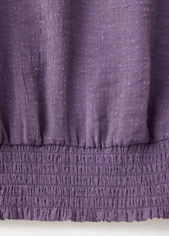 Textured cropped blouse — Lilac 6