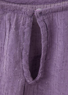 Textured cropped blouse — Lilac 7