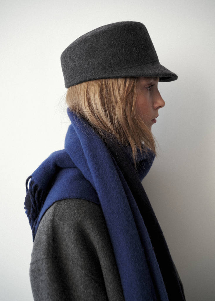 100% Wool Hat With Brim