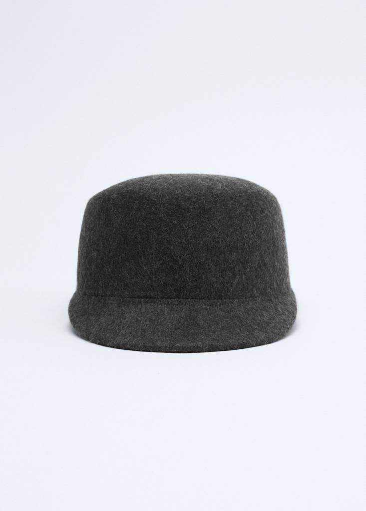 100% wool hat with brim - thumbnail 2