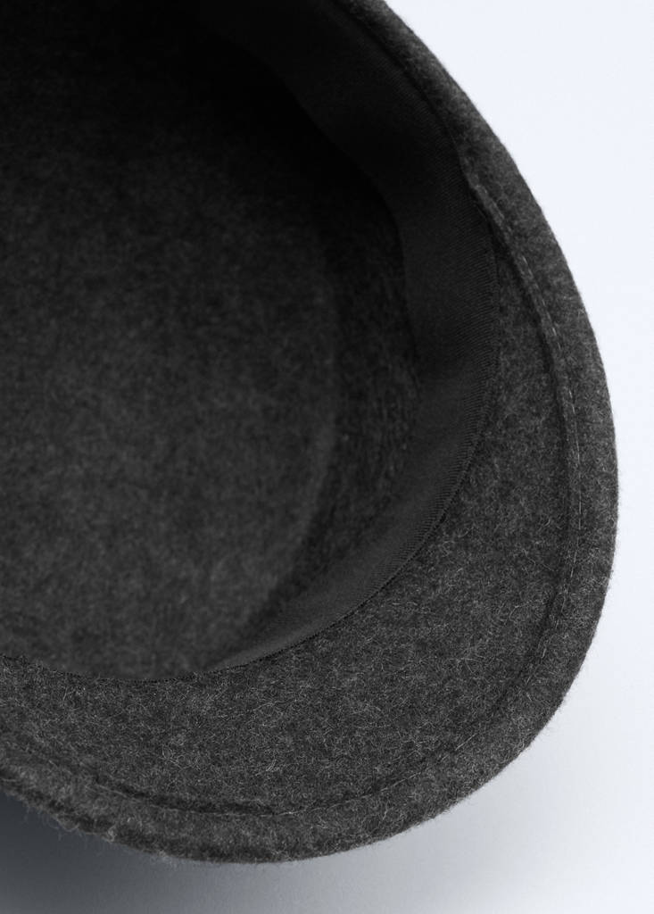 100% wool hat with brim - thumbnail 4