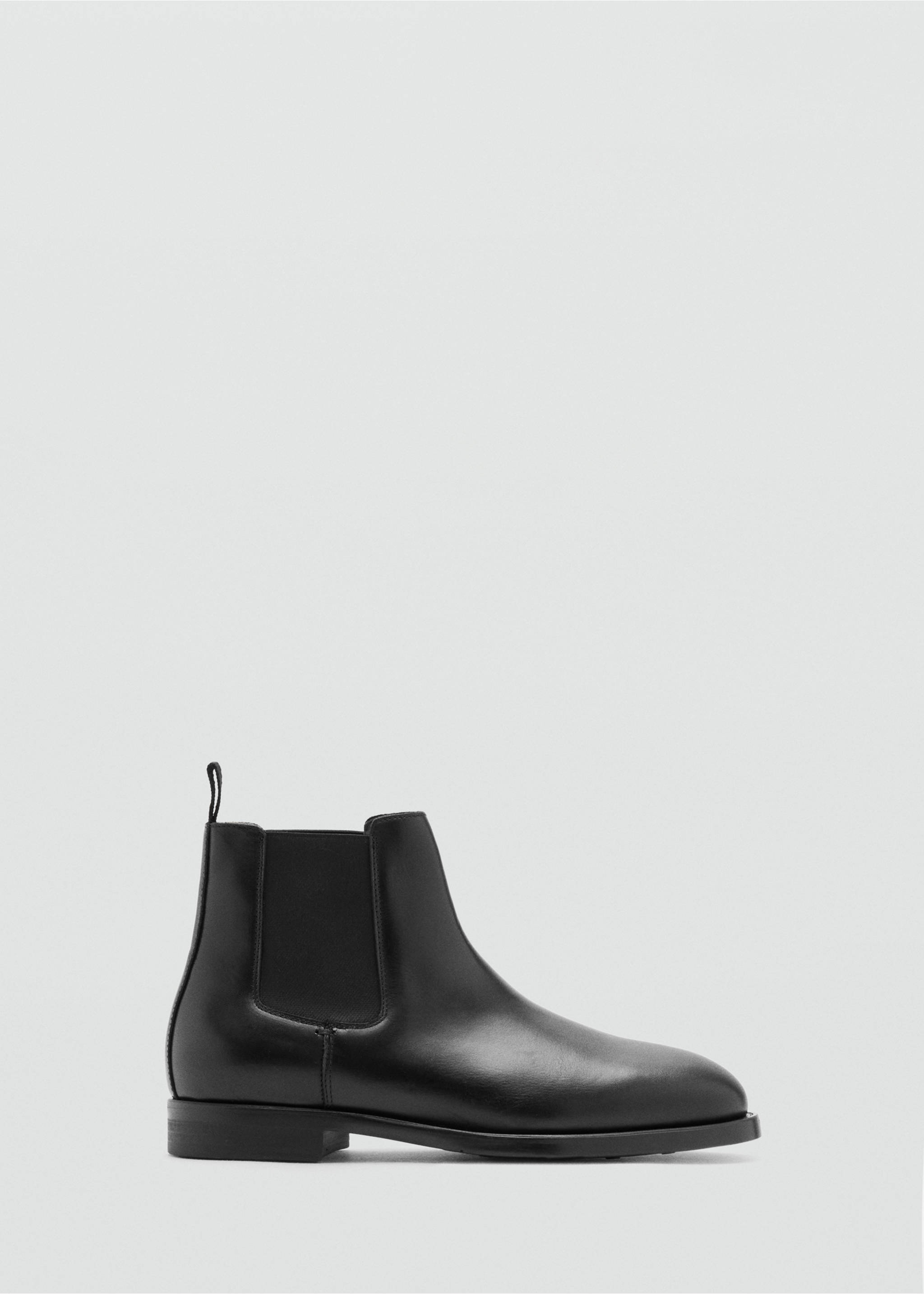 Polished leather chelsea boots - Article without model, Black. Ref: 37036348-00.