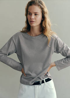 Striped cotton T-shirt — Off White 1
