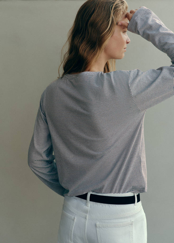 Striped cotton T-shirt - thumbnail 3