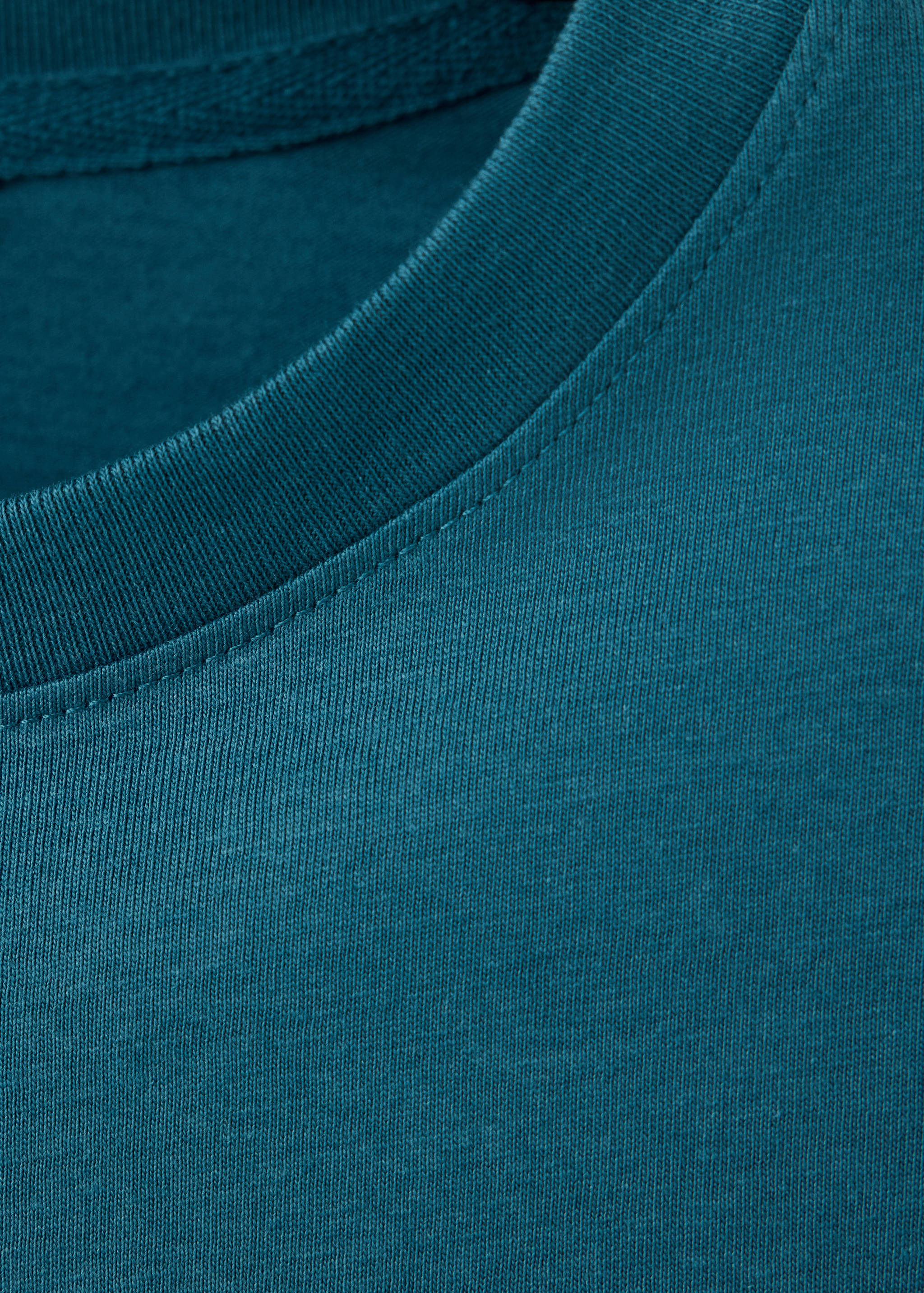 Cotton T-shirt with metallic star detail - Details of the article 0
