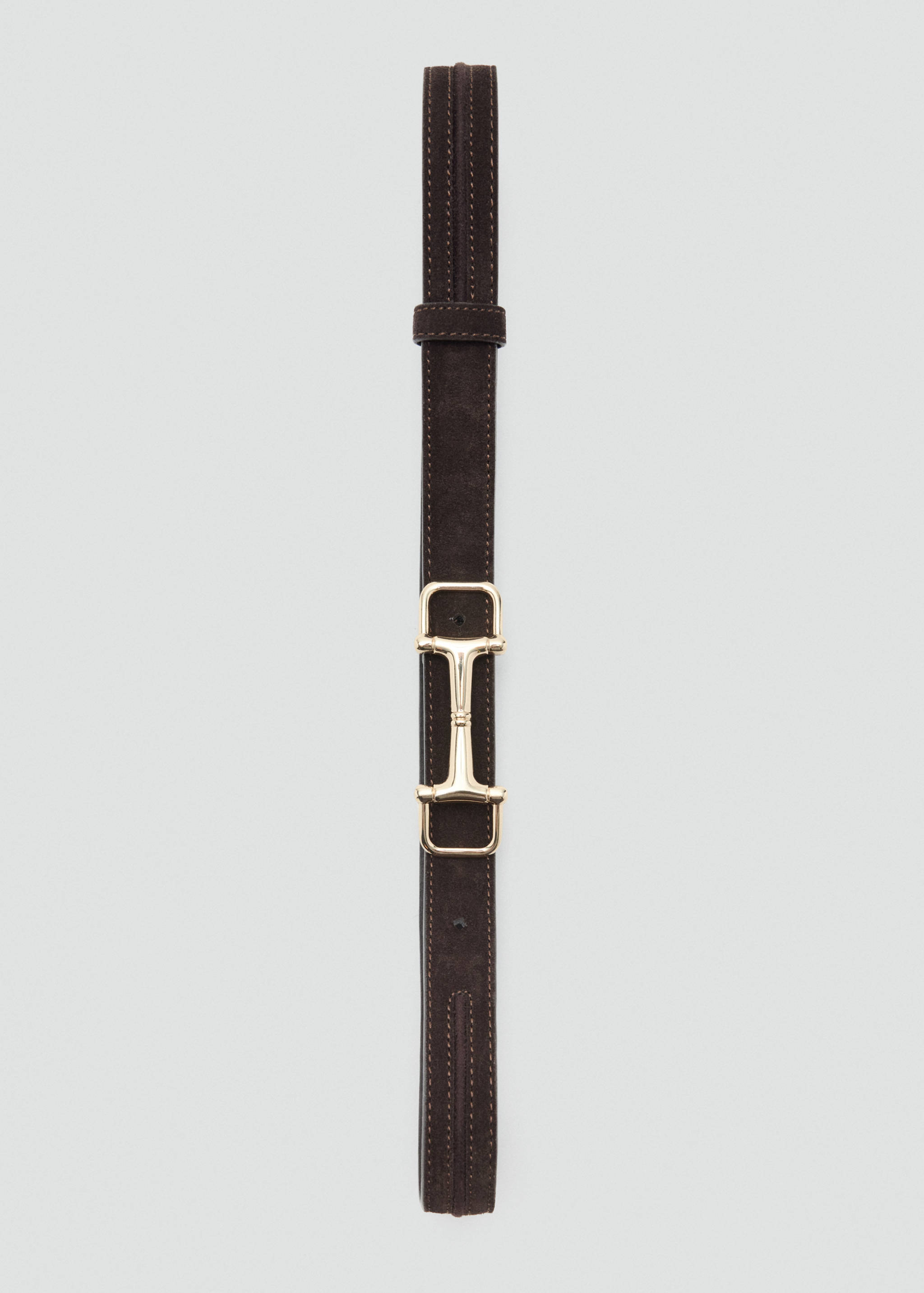 Leather belt with equestrian metal detail - Details of the article 1