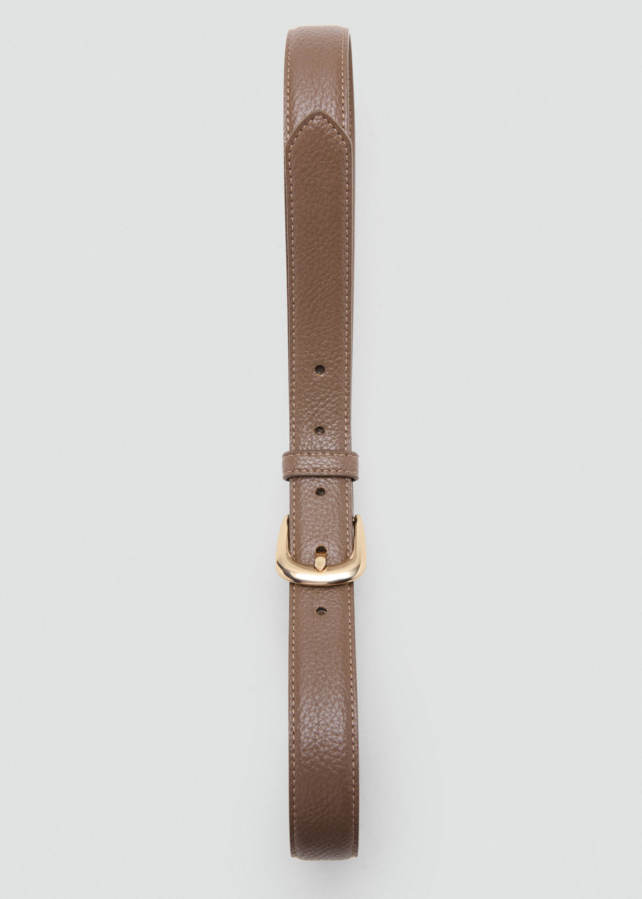 Leather-effect belt with metal buckle - Details of the article 2