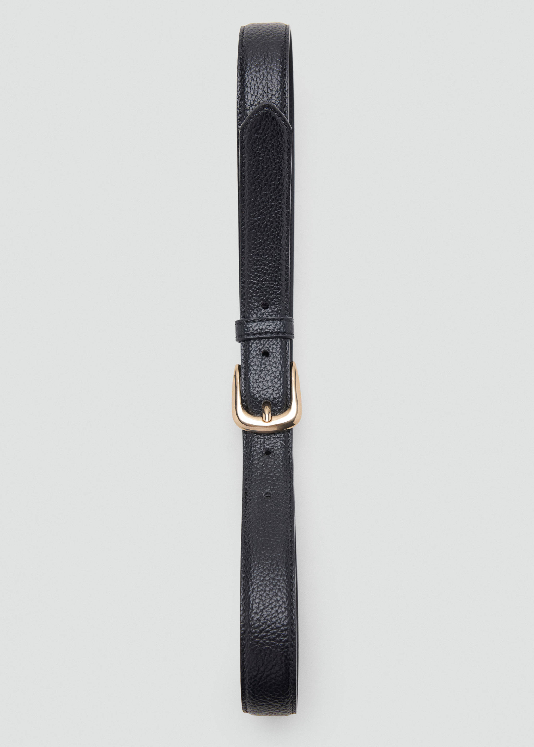 Leather-effect belt with metal buckle - Details of the article 2