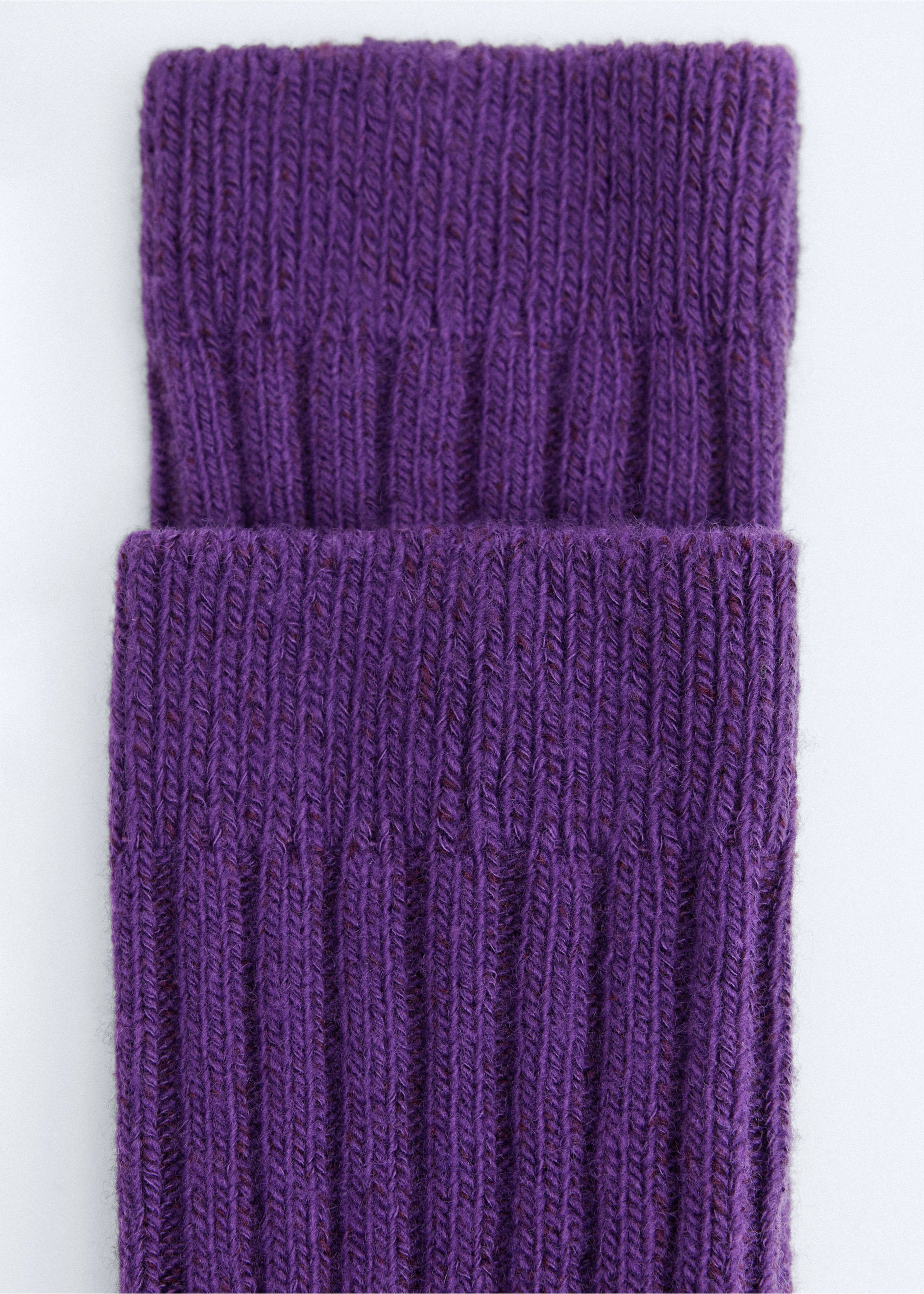 Wool-blend socks - Medium plane, Purple. Ref: 37036360-00.