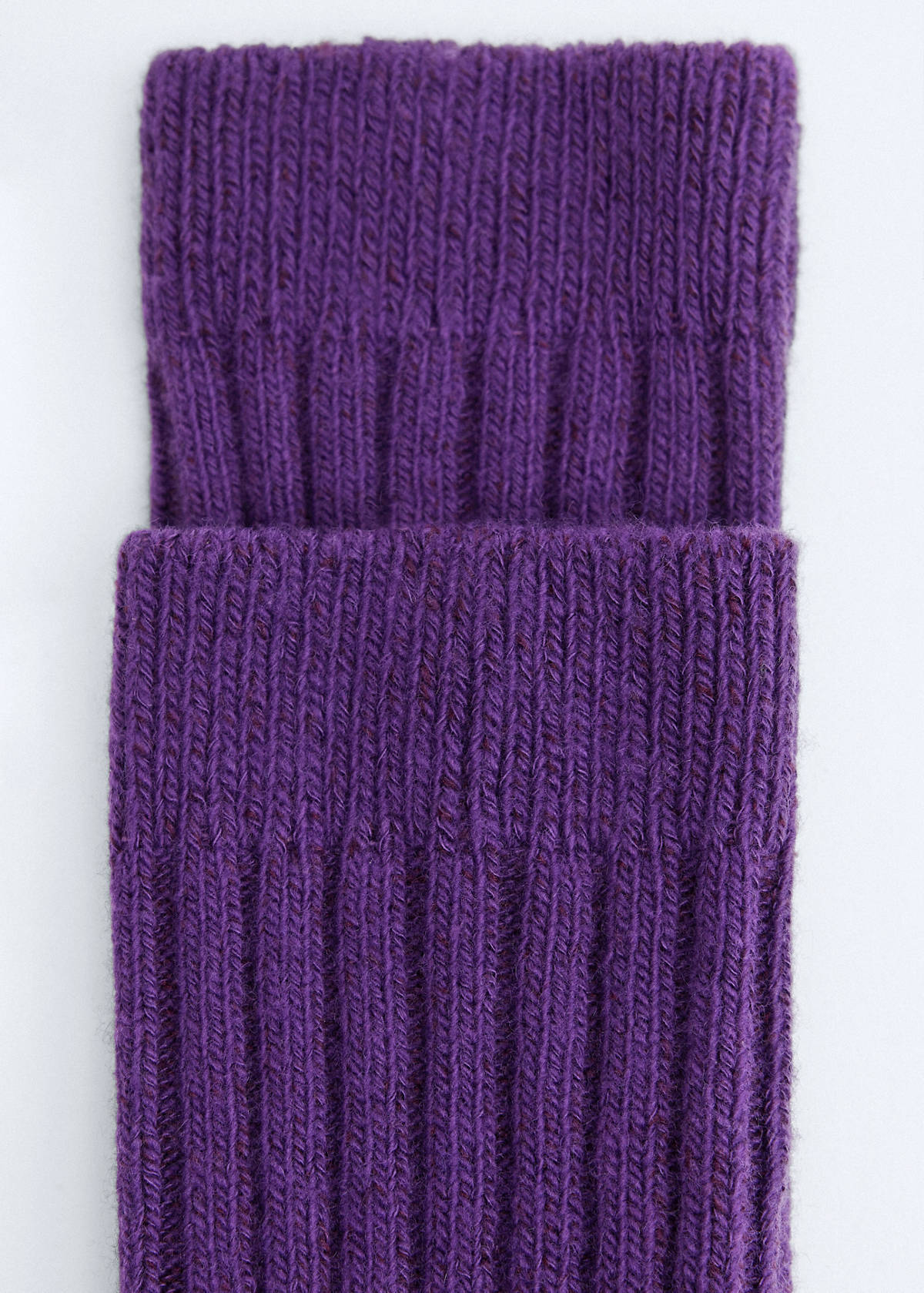 Wool-blend socks — Purple