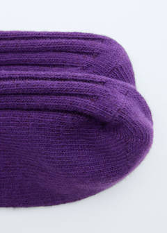 Wool-blend socks — Purple 4