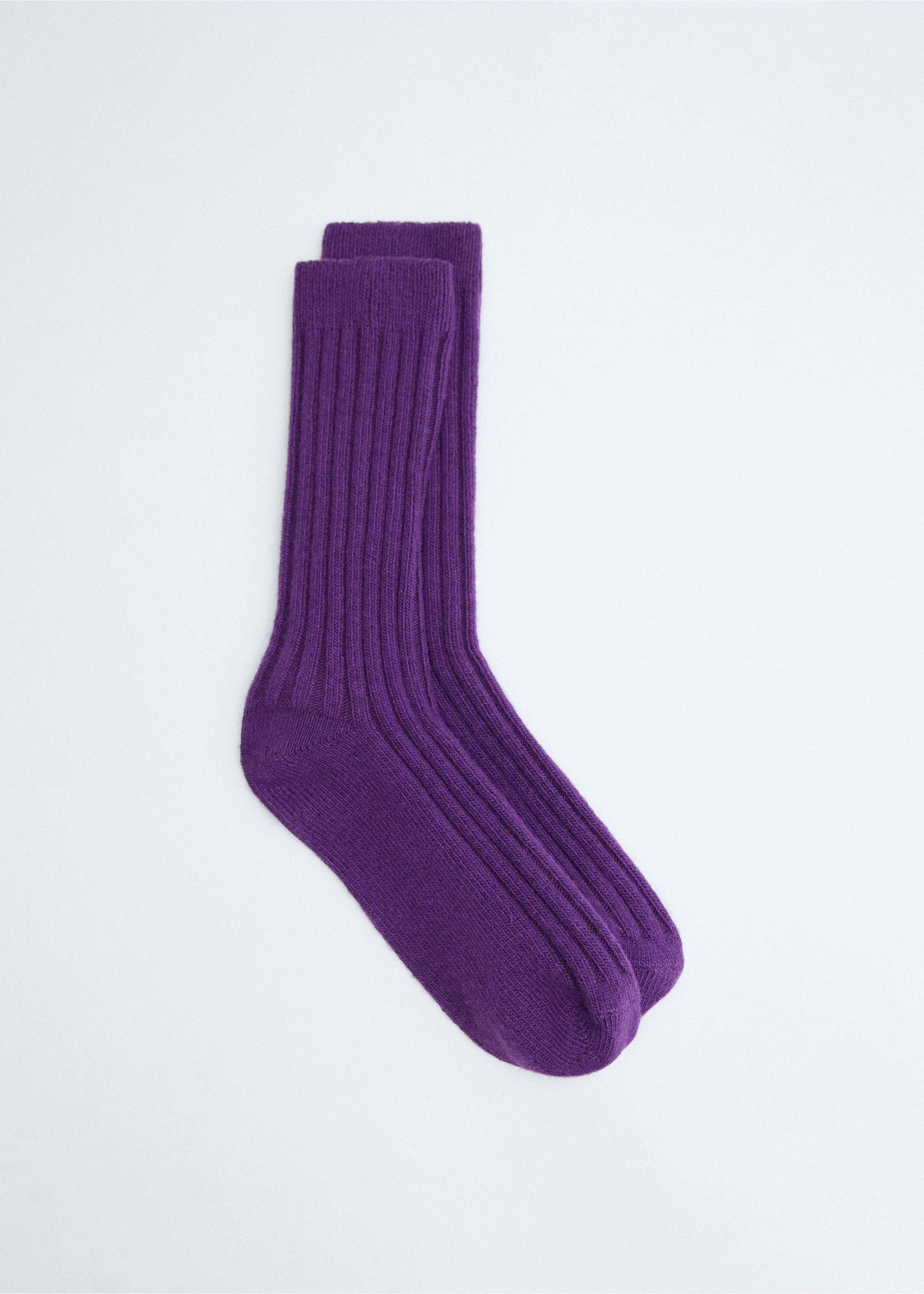 Wool-blend socks - Article without model, Purple. Ref: 37036360-00.