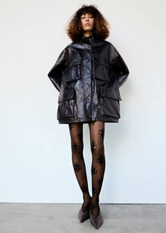 Lace sheer stockings — Black 1