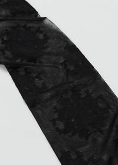Lace sheer stockings — Black 4
