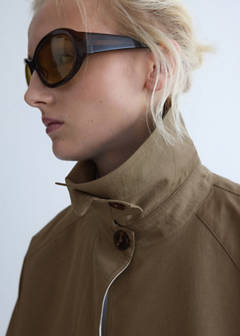 Oversized trench coat with belt — Khaki 6