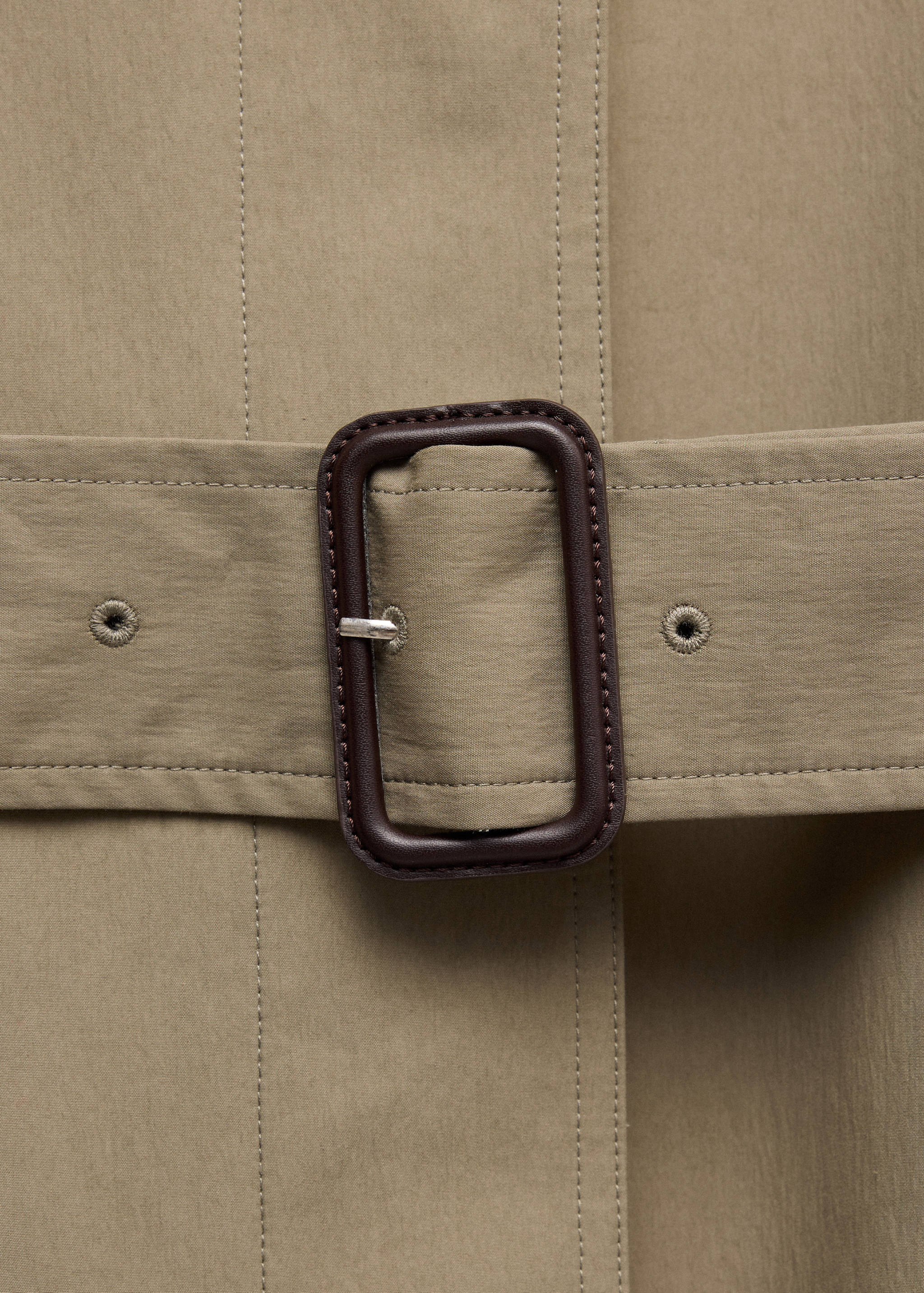Oversized trench coat with belt - Details of the article 0