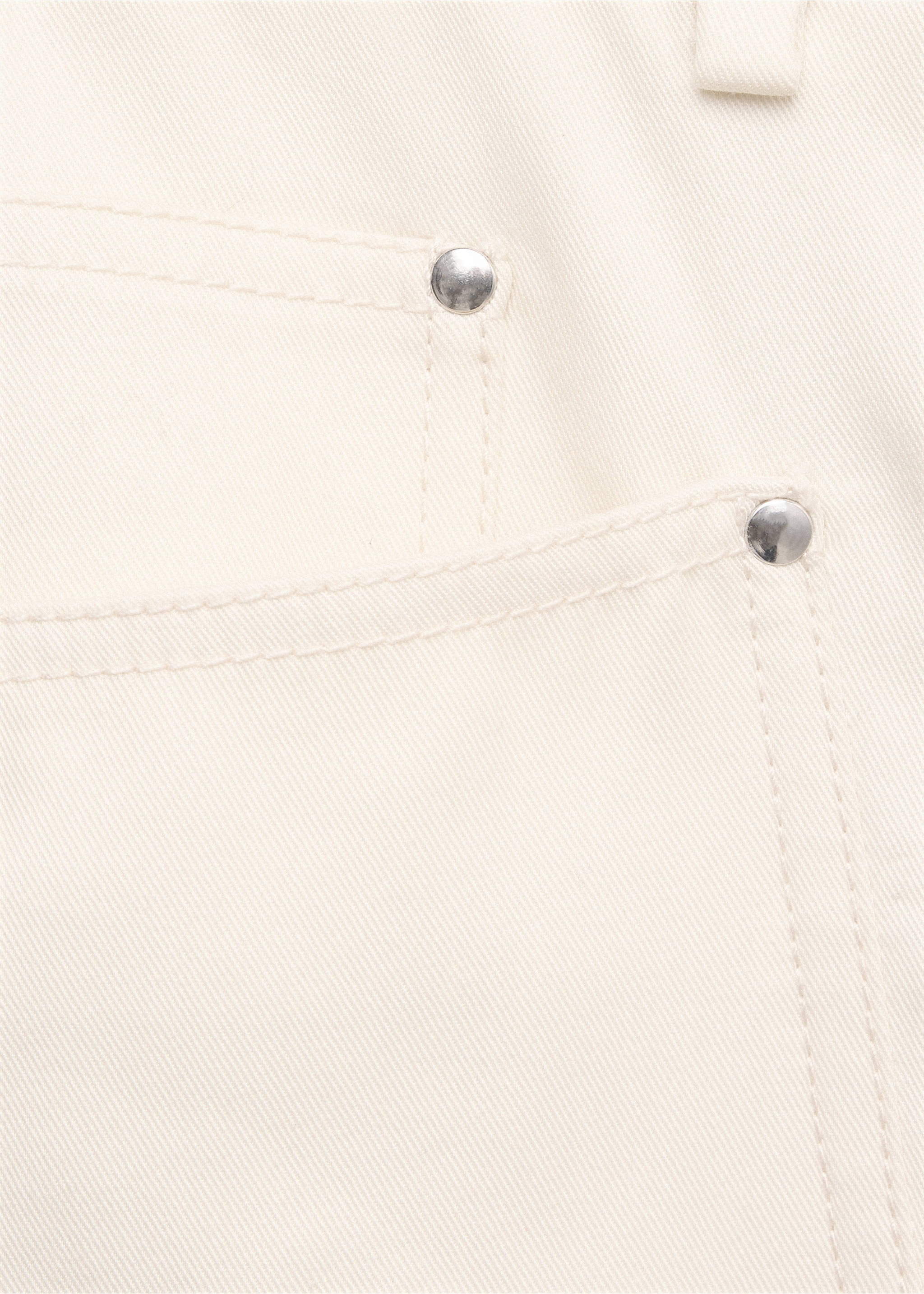 Balloon trousers with decorative seams - Details of the article 0, Ecru. Ref: 37036365-00.